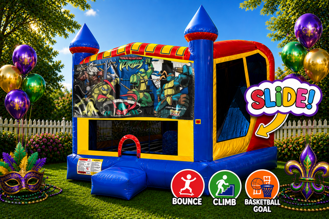 Ninja Turtles 4in1 Inflatable Bounce House Combo