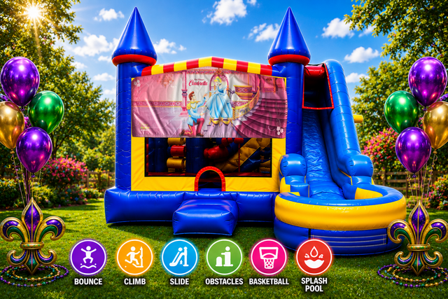 Cinderella Inflatable Combo 7in1