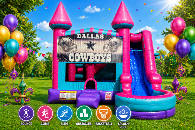 Dallas Cowboys Inflatable Pink Combo 7in1 