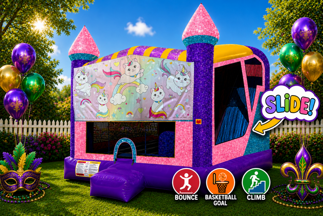 Caticorn 4in1 Combo Bouncer Pink