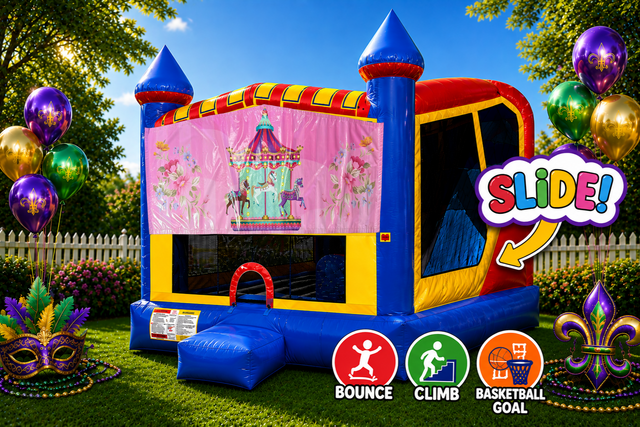 Carousel 4in1 Inflatable Bounce House Combo
