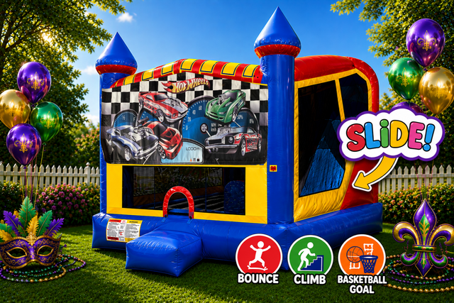 Hot Wheels 4in1 Inflatable Bounce House Combo