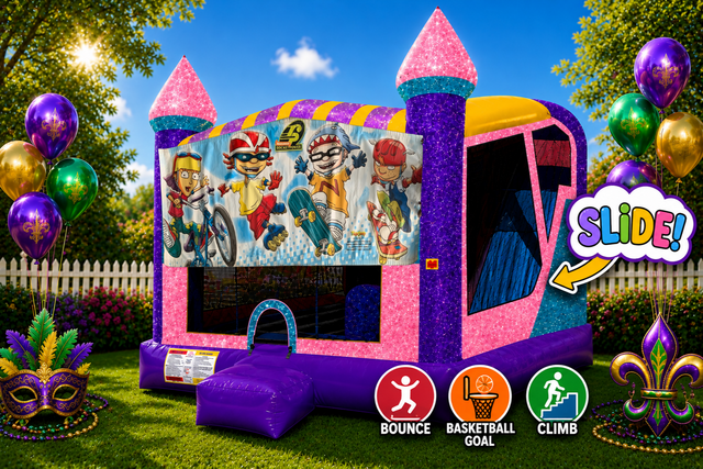 Rocket Power 4in1 Combo Bouncer Pink