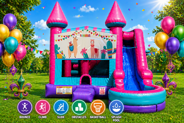 Llama Inflatable Pink Combo 7in1