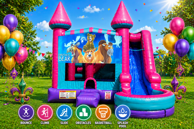 Brother Bear Inflatable Pink Combo 7in1