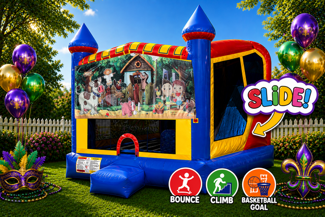 My Little Farm 4in1 Inflatable Bounce House Combo