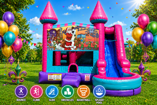 Christmas Inflatable Pink Combo 7in1 