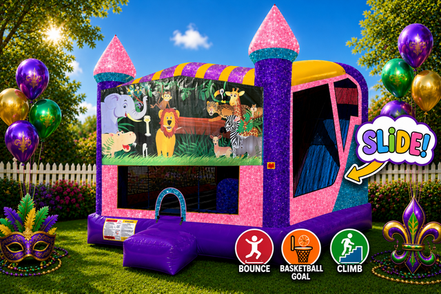 Safari 4in1 Combo Bouncer Pink