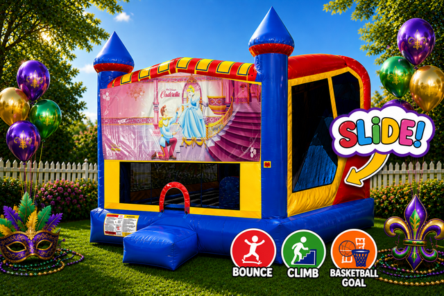 Cinderella 4in1 Inflatable Bounce House Combo