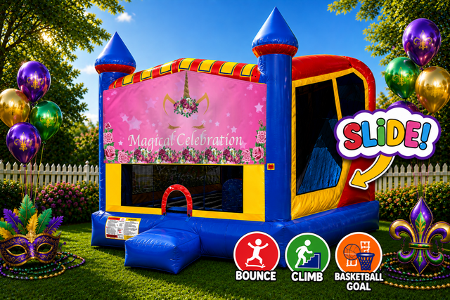 Unicorn Magical 4in1 Inflatable Bounce House Combo