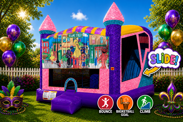 Sesame Street 4in1 Combo Bouncer Pink
