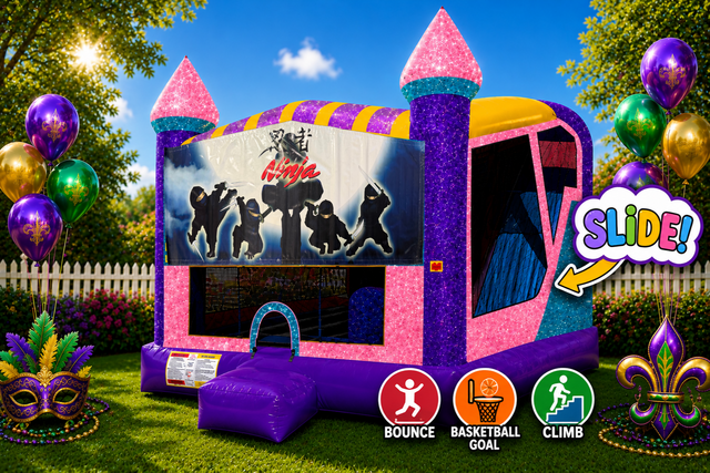 Ninjas 4in1 Combo Bouncer Pink