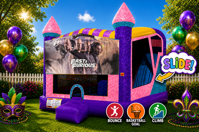 Fast and Furious 4in1 Combo Bouncer Pink