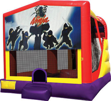 Ninjas 4in1 Inflatable Bounce House Combo