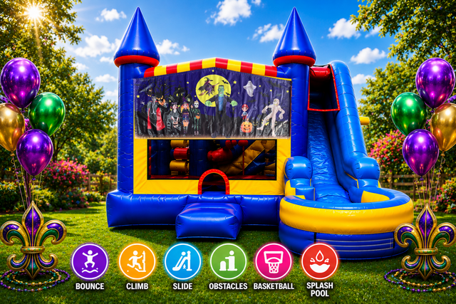 Halloween 2 Inflatable Combo 7in1