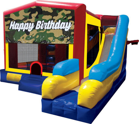 Happy Birthday Camo Inflatable Combo 7in1