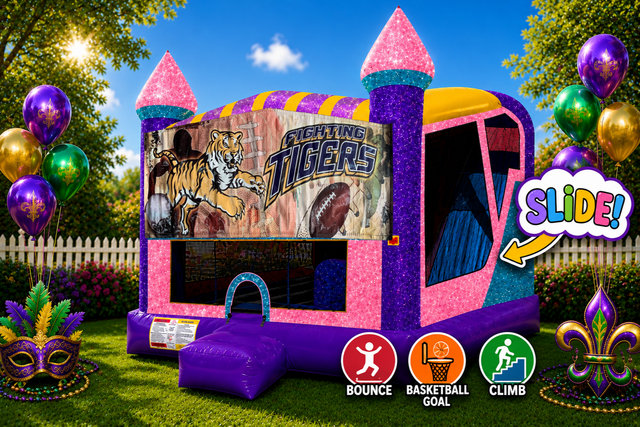 Tigers 4in1 Combo Bouncer Pink