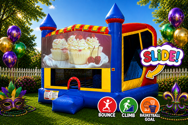 Cupcakes 4in1 Inflatable Bounce House Combo