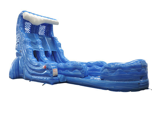 22 Ft. Ocean wave splash Double lane water slide