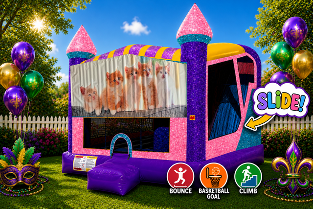 Kitty Cats 4in1 Combo Bouncer Pink