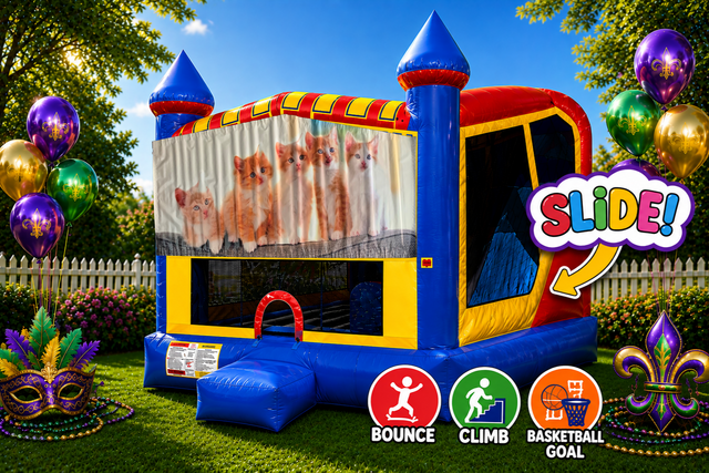 Kitty Cats 4in1 Inflatable Bounce House Combo