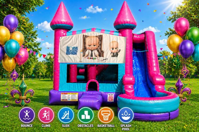 Boss Baby Inflatable Pink Combo 7in1 