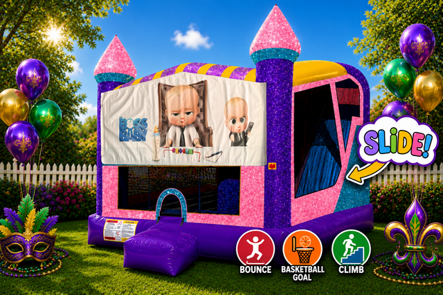 Boss Baby 4in1 Combo Bouncer Pink