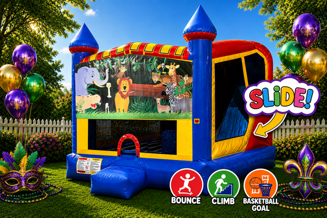 Safari 4in1 Inflatable Bounce House Combo