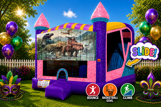 Dinosaurs 3 4in1 Combo Bouncer Pink