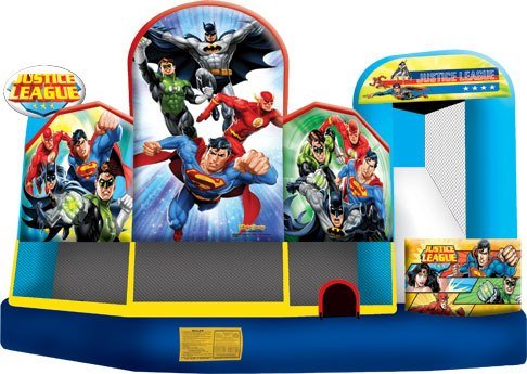 Justice League 5in1 Inflatable Bounce House Combo