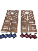 Drinking cornhole game