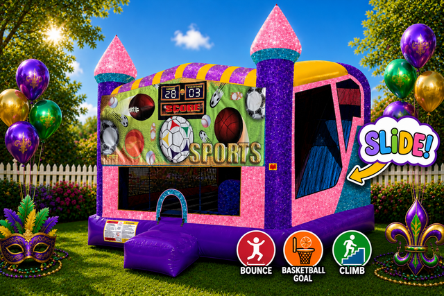 Sports 4in1 Combo Bouncer Pink