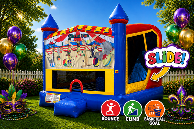 Circus Fun 4in1 Inflatable Bounce House  