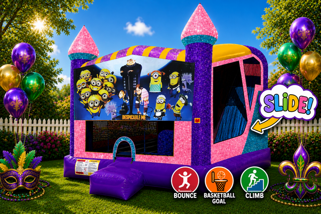 Despicable Me 4in1 combo bouncer pink