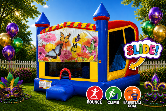 Butterflies 4in1 Inflatable Bounce House Combo