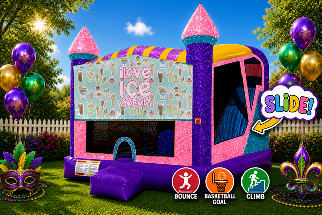 Ice Cream 4in1 Combo Bouncer Pink