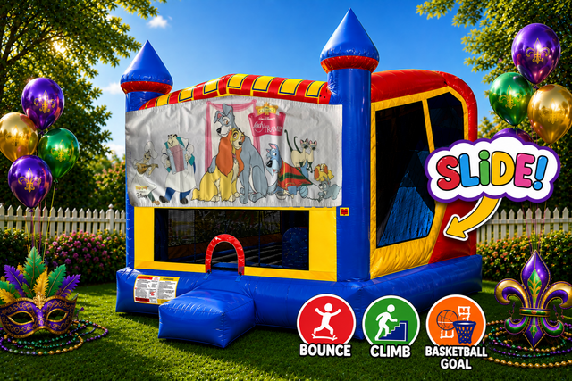 Lady & The Tramp 4in1 Inflatable Bounce House Combo