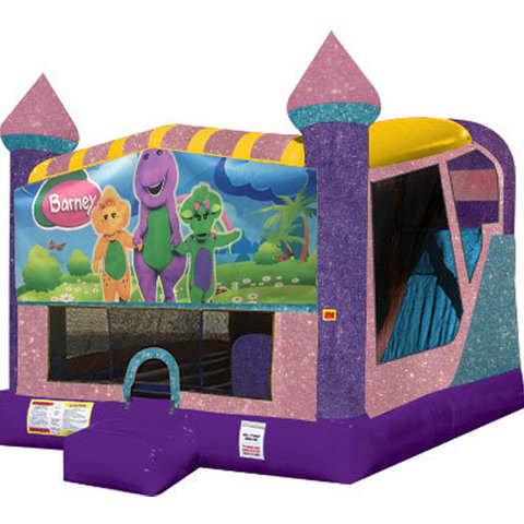 Barney 4in1 Combo Bouncer Pink