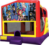 Rock Stars Inflatable 4in1 Bounce House Combo