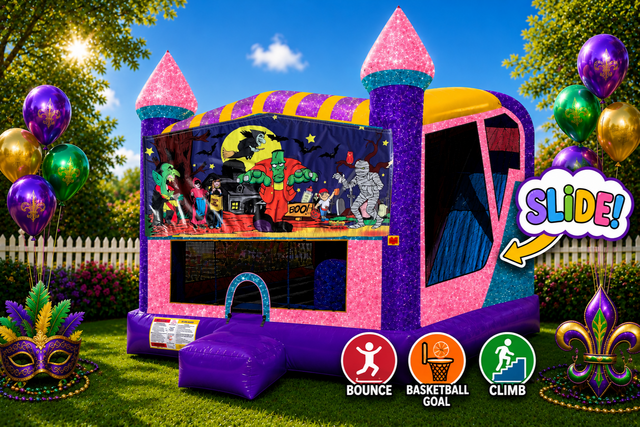 Halloween 4in1 Combo Bouncer Pink