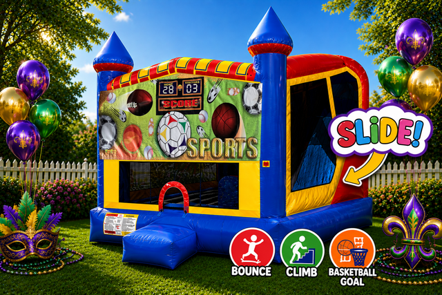 Sports 4in1 Inflatable Bounce House Combo