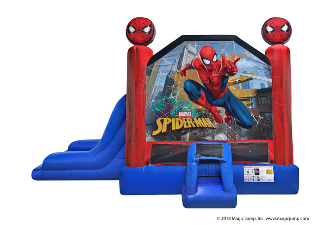 3 in 1 Spiderman Inflatable combo Bounce House rental