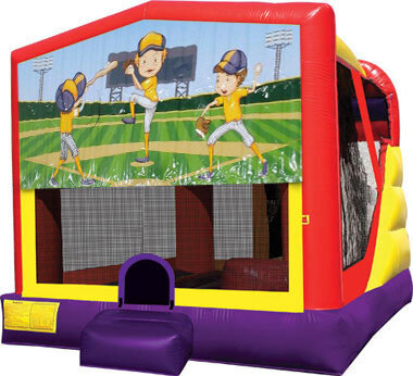 Baseball 4in1 Inflatable Bounce House Combo