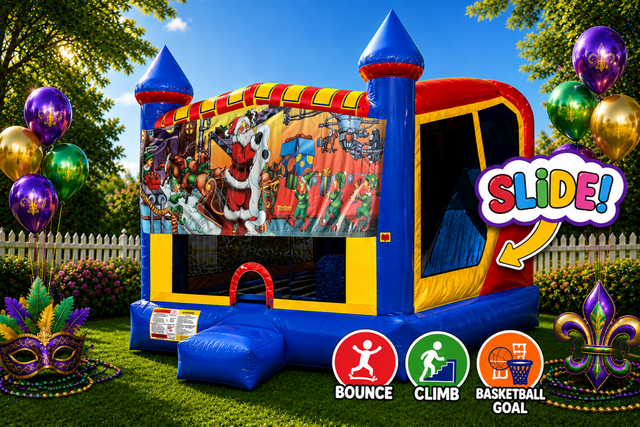 Christmas 4in1 Inflatable Bounce House Combo