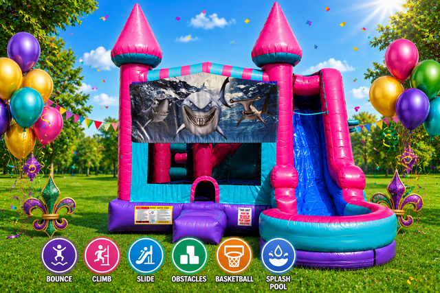 Shark Inflatable Pink Combo 7in1 