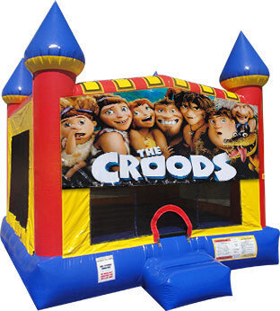 The Croods Inflatable bounce house with Basketball Goal