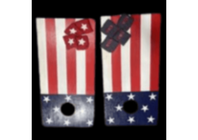 American Flag cornhole