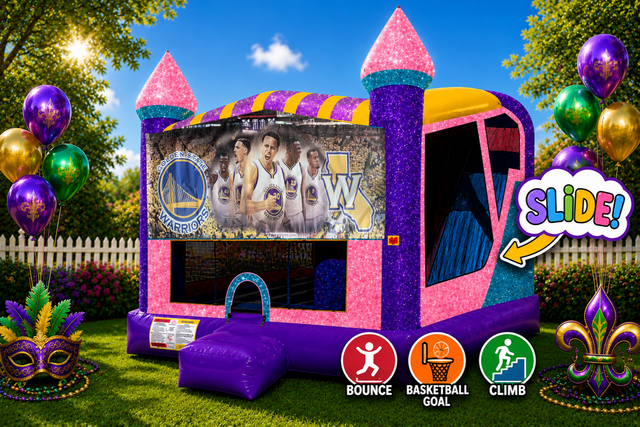 Golden State Warriors 4in1 Combo Bouncer Pink