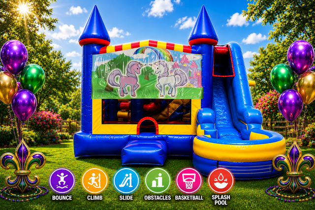 Unicorn Friends Inflatable Combo 7in1