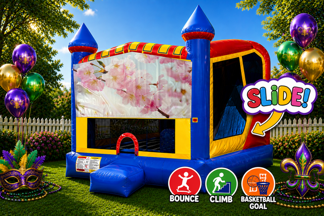 Flowers 4in1 Inflatable Bounce House Combo